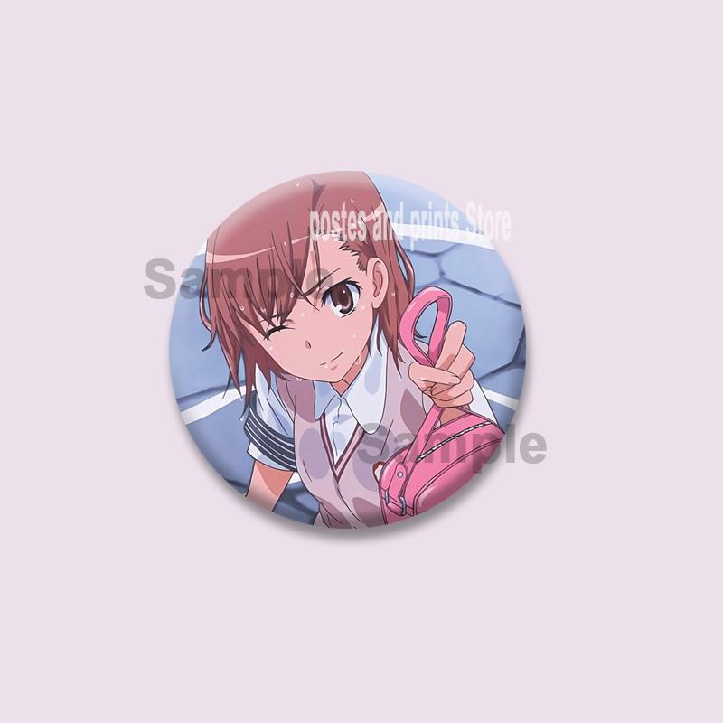 Anime A Certain Scientific Railgun Enamel Pins Cartoon Figure Brooch for Backpack Clothe Jewelry Accessories Collectible Badges