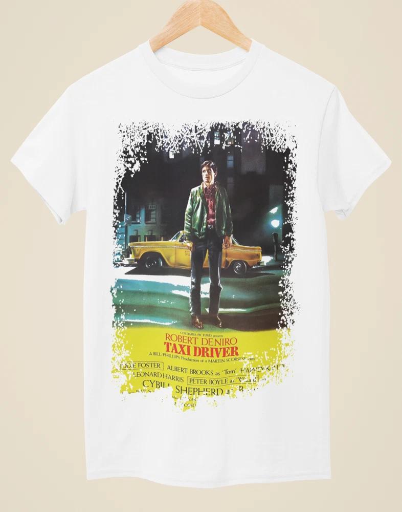Taxi Driver Movie Poster Inspired Unisex White TShirt S