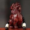 Rosewood Qilin Pixiu Hand-Carved Pendant Ornament