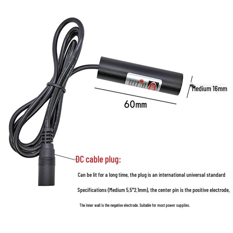 532nm 30mW Large Line Generator Green Laser Module (16x60mm) for Cutting