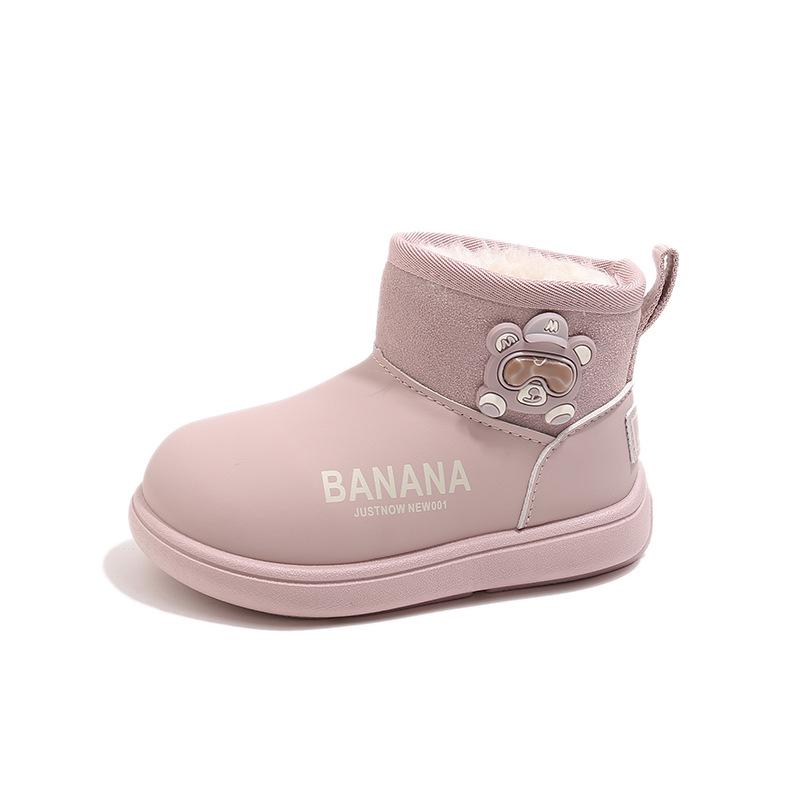 

Boys and Girls Warm Waterproof Snow Boots - Lightweight, Fleece-Lined Winter 2025 Design Size 30, Length 18.5cm рожевий/фіолетовий