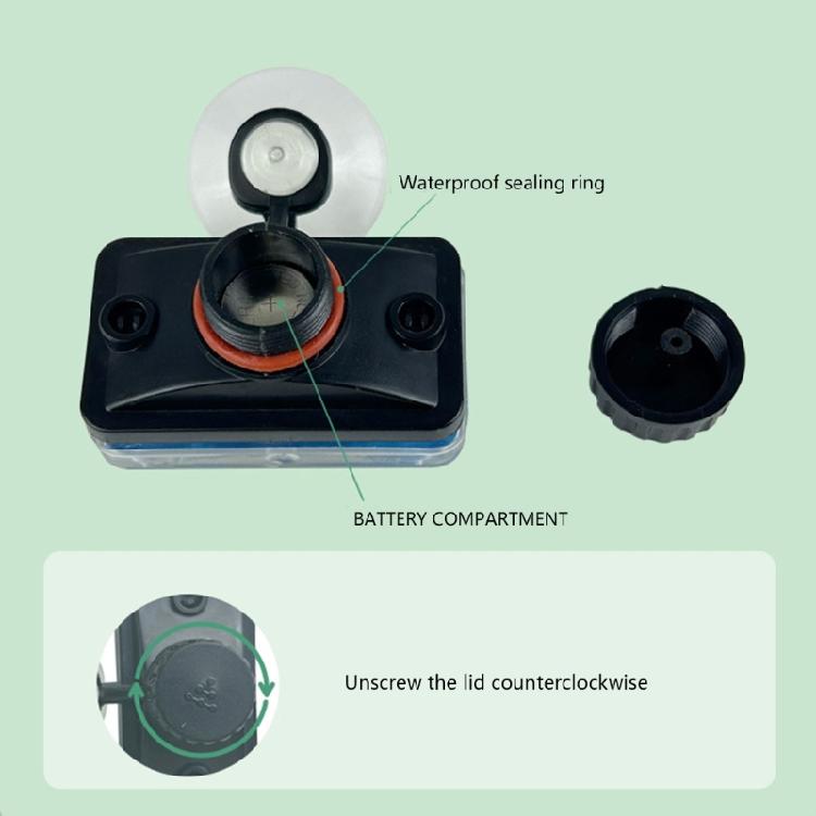 Submersible Aquariums Thermometers with Suction Cup Clear Digital Display Fishtanks Water Temperature Monitoring Device