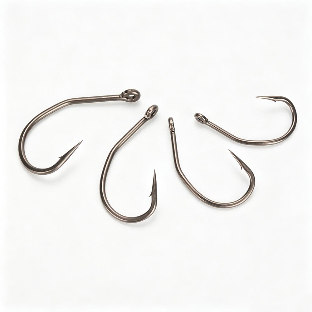 500pcs High Carbon Steel Barbed Fish Hooks PTFE Coated for Lure Fishing In Lake Model 8023-Terminal Tackle for Carp