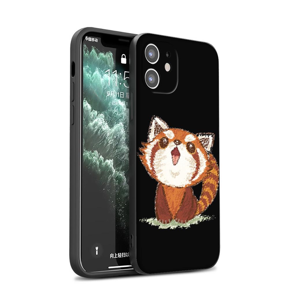 

GX114 Koala Red Panda Raccoon Мягкий силиконовый чехол для iPhone 13 12 Mini 11 Pro XS Max XR X 8 7 6 6S Plus 5 5S SE 2020 iPhone 13 Pro Max