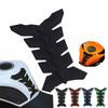 Motorcycle Oil Tank Stickers Car-Styling 3D Carbon Fiber Motorcycle Tank Pad Tankpad Protector Sticker Fish Bone Style