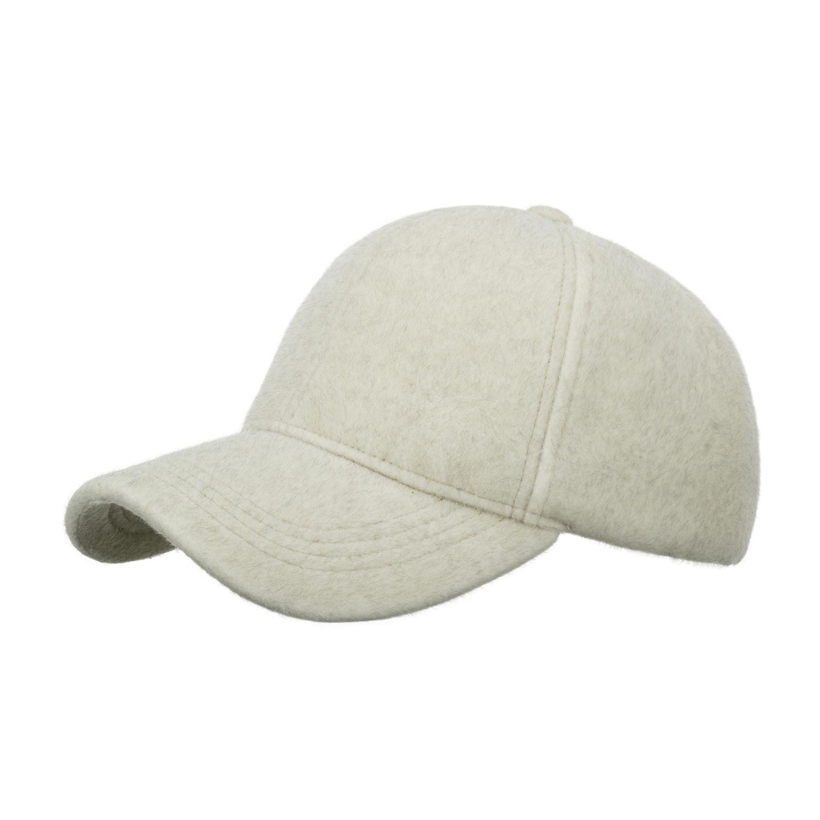 

Осень и зима новая имитация норки утолщенная теплая бейсболка кепка бежевый