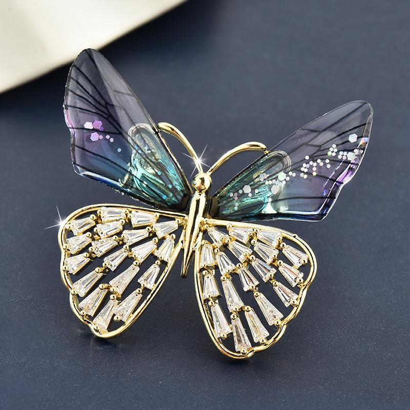 Splicing Butterfly High-End Corsage Femininity Clothes Versatile Accessories Brooch Autumn And Winter