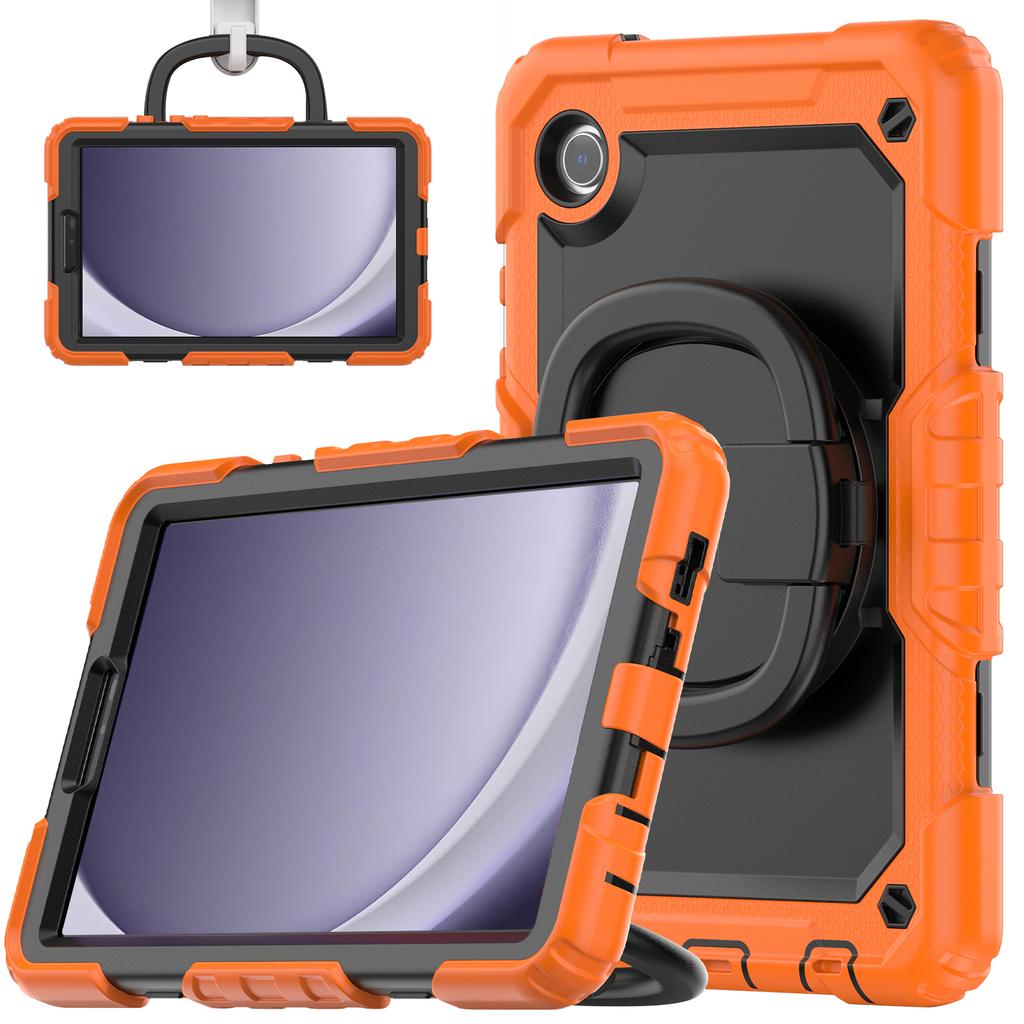 Rotating Stand Heavy Duty Case For Samsung Galaxy Tab A7 Lite 8.7 2021 SM-T220 SM-T225 SM-T225N SM-T227U With Handle Grip Cover