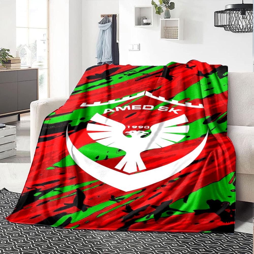 Amedspor Print Flannel Blanket High Quality Warm Comfortable Cover for All Seasons Perfect for Gifts Home Decor