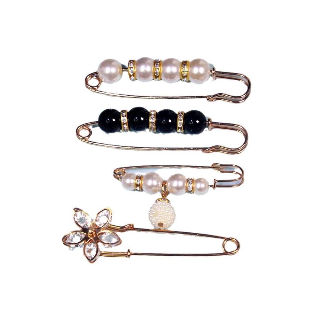 4-teiliges Taillenformendes Schnallenset: Multifunktionale Brosche für Kleidung und Hosen, Anti-Expositions-Taillenversteller, Große zu kleine Verjüngung.