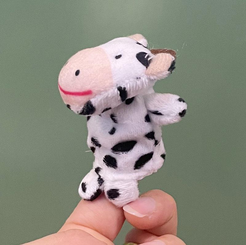 

Милый мультяшный набор пальчиковых кукол-животных - плюшевые куклы «Мышь и кролик» About 8cm