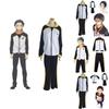 Unique Rezero Natsuki Subaru Cosplay Costume Set In Elegant Black And White