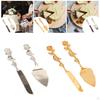 2Pcs Cake Cutting Set for Wedding Shovel Carver Pizza Cheese Pie Silver