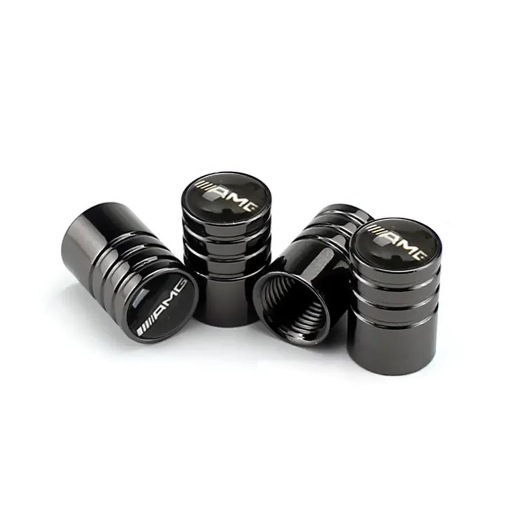 C200 E200 Ny 2025 För Mercedes Benz 4st Metallpläterade Bil Lastbil Cykel Däckventilkorkar Fälgstam Kapslar Ventiler För Mercedes Benz