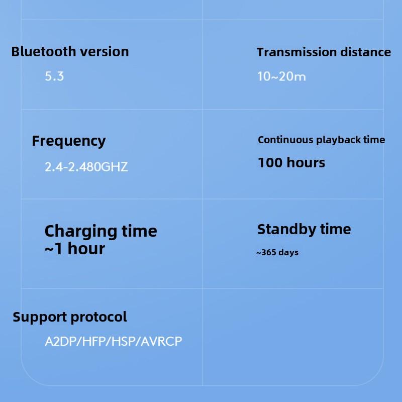 Bluetooth Headphone Neck Neck Wireless Motion Ultra Long Standby Battery Life Noise Reduction