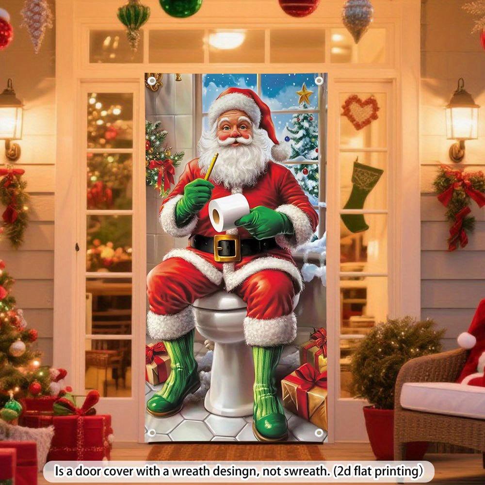 2D door curtain banners - Party and seasonal decorations, indoor Christmas decorations 80X120cm