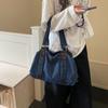 Denim Umhängetasche Damen Handtasche Große Kapazität Wasserabweisend Crossbody Tasche
