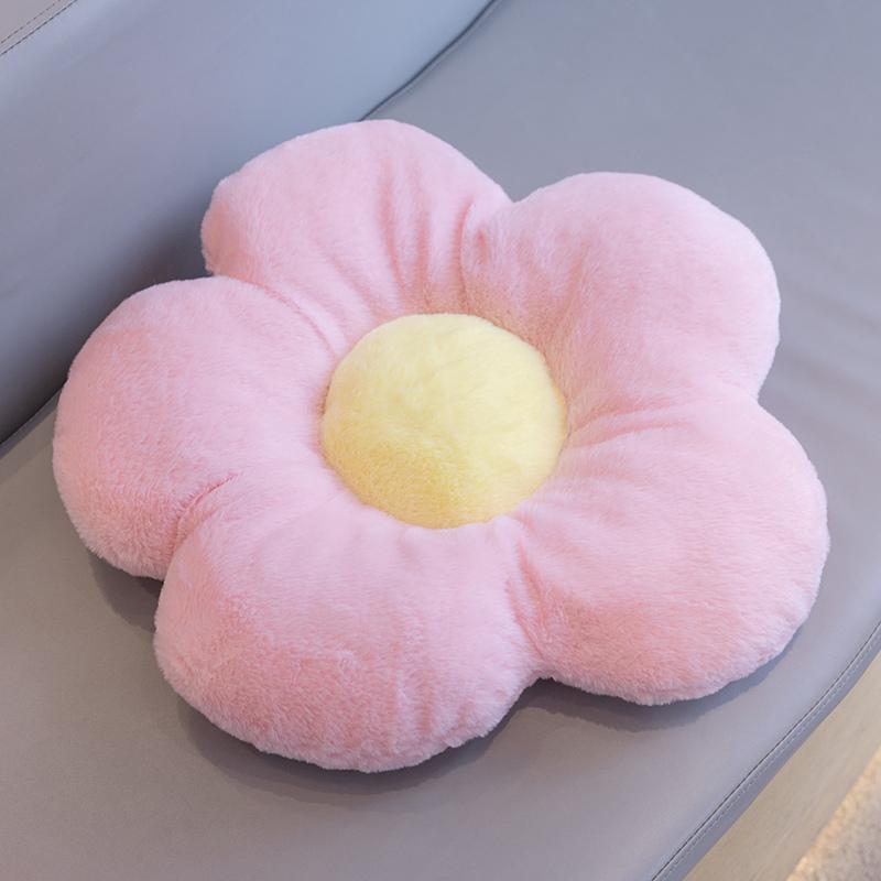Langes Plüsch Sonnenblumenkissen Gefüllte Blumenform Bodenmatte Baby Spielmatte Heimspielmatte Weiche Pflanze Blume Wurfkissen Kissen
