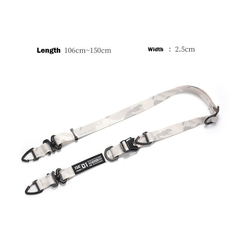 

1pc Outdoor Camping Quick Release Bag Strap with Hanging Ring Multifunction Crossbody Bag Strap Adjustable Crossbody Strap білий