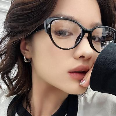 PC Priehľadné Okuliare proti modrému svetlu Dámske Vysoko-definicné Okuliare Nová Móda Vintage Veľký Rám Okuliarov