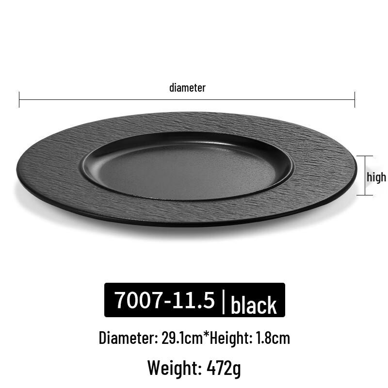 Assiette de dîner A5 en mélamine imitation porcelaine