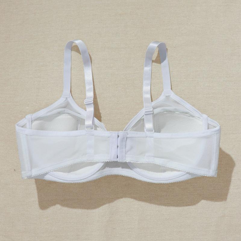 Europäischer Code Damen Übergröße Spitze Vollabdeckung Dünne Formschale BH mit Bügel Elegant Sexy CD Körbchen Unterwäsche