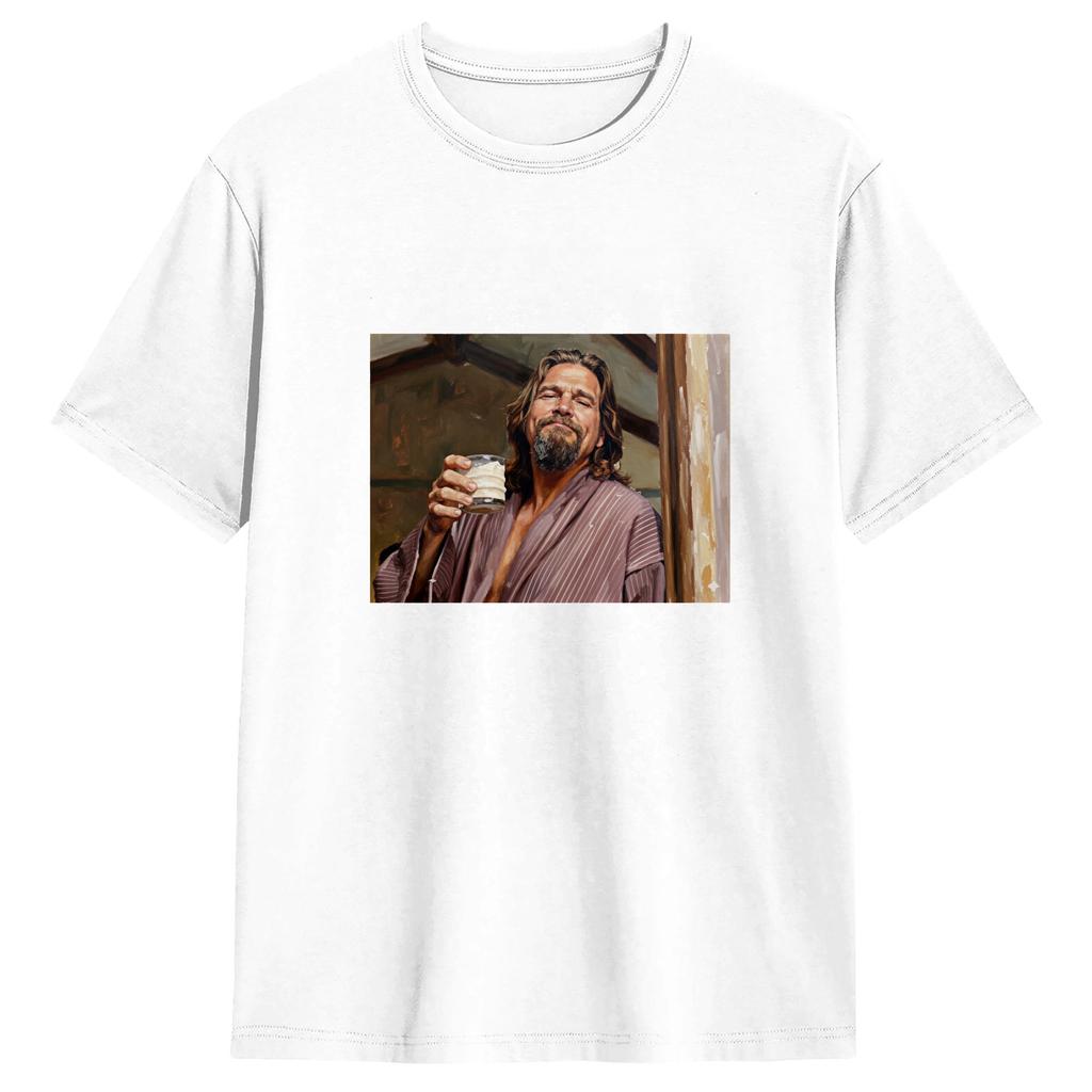 DDude The Big Lebowski TShirt Beach Cotton TShirts For Adult Leisure Pattern Tee Shirt Short Sleeve YK Basic Tees