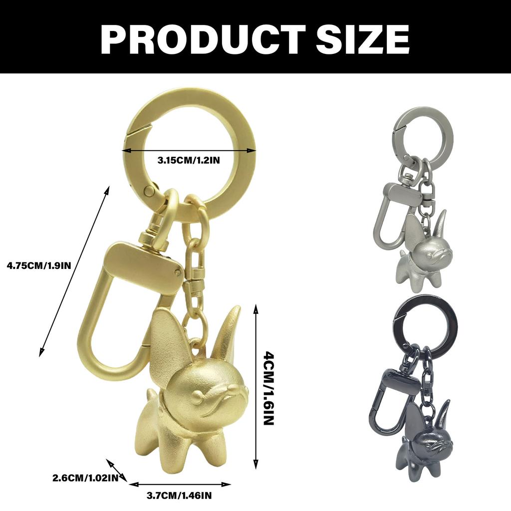 Stylish Key Holder Key Pendant Metal Key Adornment Dog Shape Stylish Key Jewelry Metal Texturte for Various Occasion