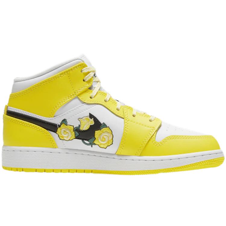 Jordan 1 Mid Dynamic Yellow Floral GS AV5174-700