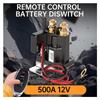 12V 24V Wireless Remote Battery Disconnect Switch Remote Start Warm-Up/Cool-Down High Current Capacity Stable Reliable