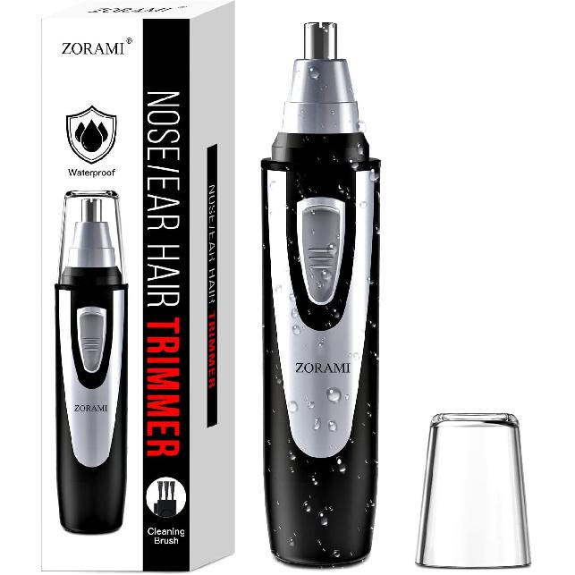 Ear and Nose Hair Trimmer Clipper - 2025 Professional Painless Eyebrow & Facial Hair Trimmer for Men Women, Battery-Operated Trimmer with IPX7