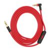 Replacement Audio Cable with Inline Microphone and Track Control Portable Audio Cable for Headphones