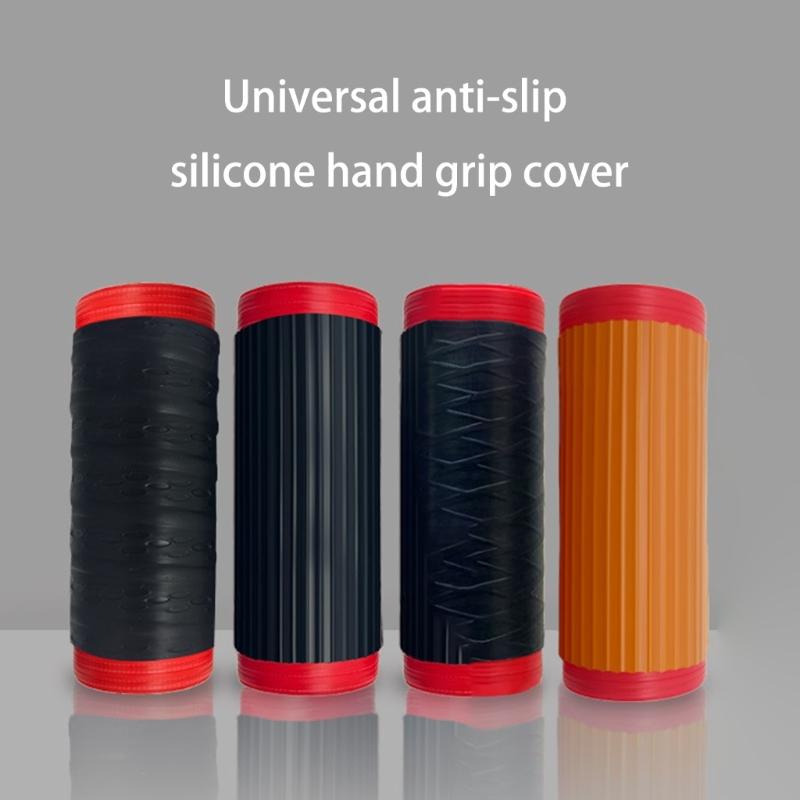 Pack of 2 Silicone Motorcycle Handlebar Covers Slip Resistant Universal Fit Handlebar Grips Vibration Dampening for Ride