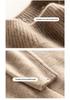Women's Wool Sweater: 2025 Slim-Fit Half-High Collar Knit Base Layer for Autumn/Winter