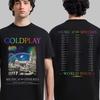 Coldplay London Music of The Spheres Tour Tee 2025 At Wembley Stadium On 22 23 High-end Luxury Is for Both Men and Women Top Y2k