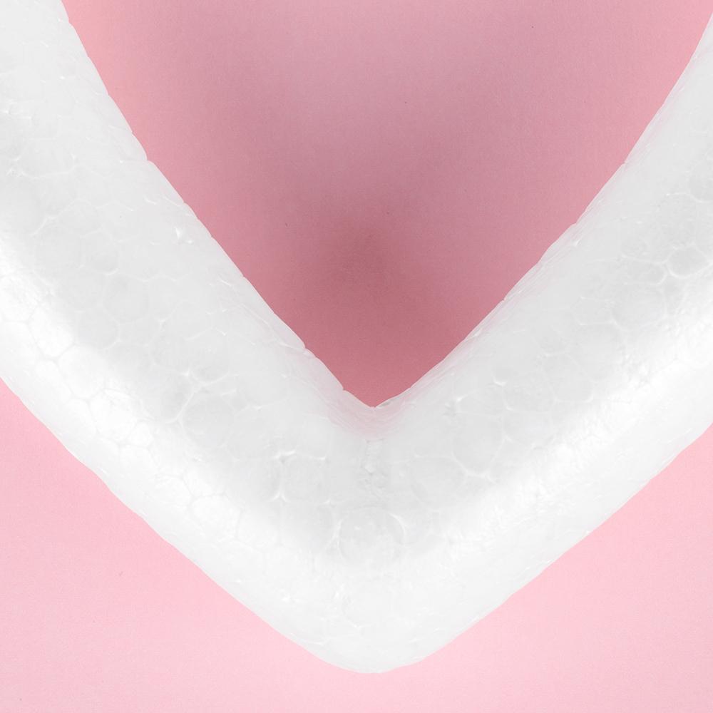 Polystyrene Wedding Decor Party Decoration Valentine's Day Heart Foam Mould White Craft Balls