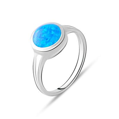 Silberring mit Opal 0,763ct (2075028) 2,86 gr. 925 Proben