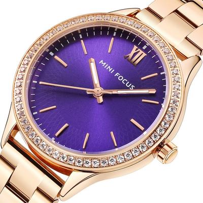 Ladies Watch Japanese Movement Luminous Waterproof Steel Strap Butterfly Buckle