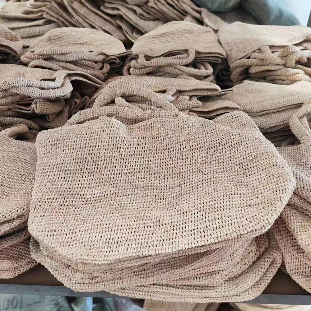Large Handwoven Rattan Tote Bag for Women Natural Straw Beach Bag Purse Luxury Shoulder Bags Handbag Summer