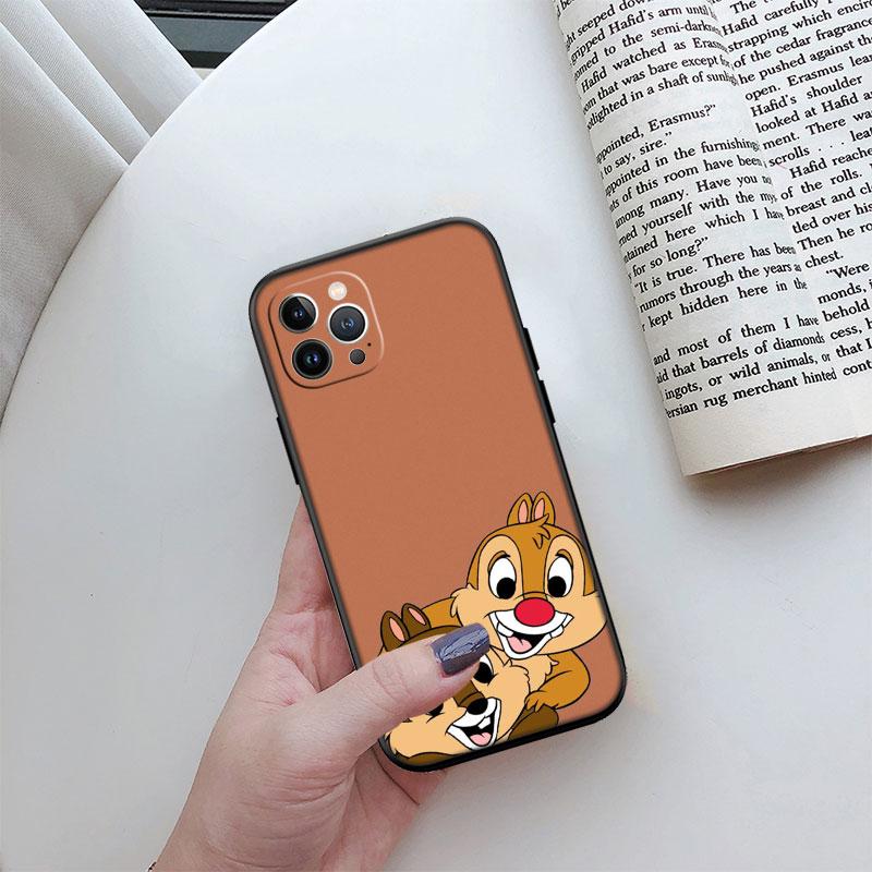 Nouvel étui de téléphone haut de gamme Chip 'n' Dale pour iPhone 16 15 14 13 Pro Max Plus Mini