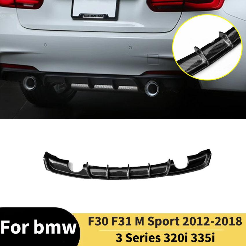 For BMW F30 F31 3 Series 320i 335i 2012-2018 For M Sport Rear Bumper Diffuser Lip Accessories Exterior Spoiler Splitter BodyKits
