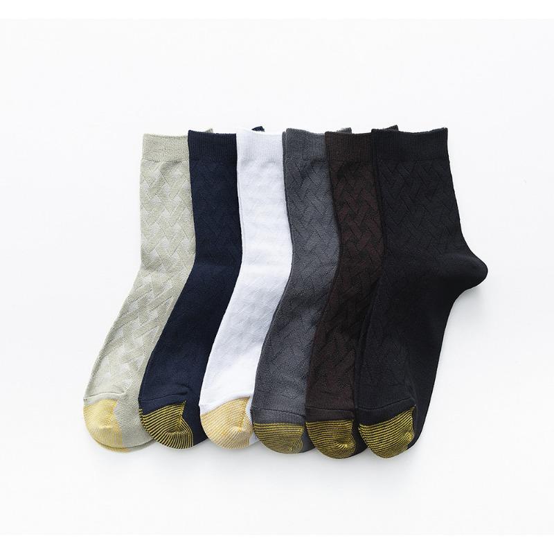 

Men s Autumn Business Comfortable Deodorizing Mid Tube Socks 1 pair кавовий