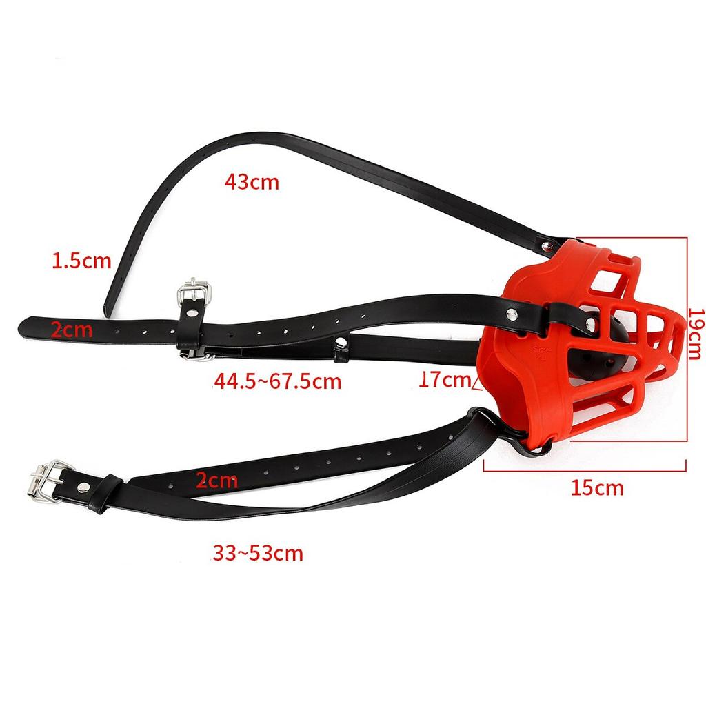 Leather Adjustable Sex Toy Net Hole Ball Black Mouth Mask Gag Leather Adult Sex Tool BDSM Slave Training