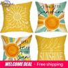 Home Decor Sunshine-Themed Decorative Pillow Covers Pattern Cushion Cover Suitable For Sofa Bedroom Car Pillow Cover