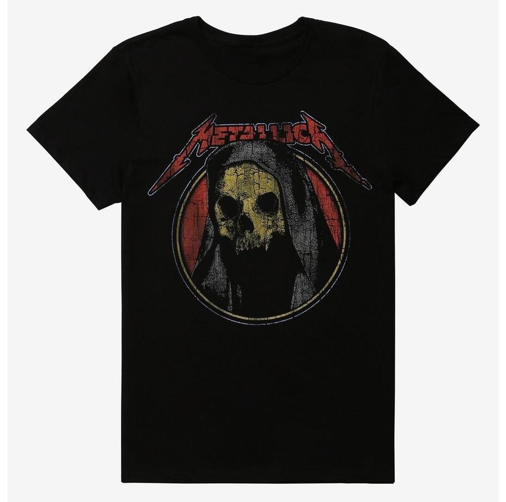 

Met*allica Distressed Reaper T-Shirt Size S-5XL Fanmade Unisex T-Shirt L