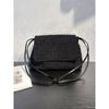 Woven Suede Leather Crossbody Bag Women Small Square Top-Flap Shoulder Daily Commute Stylish Handcrafted