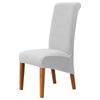 XL Large Size Sleighback Chair Cover Dining Room Luxury Velvet Sofa Chair Case Kitchen Desk Seat Covers Adjustable