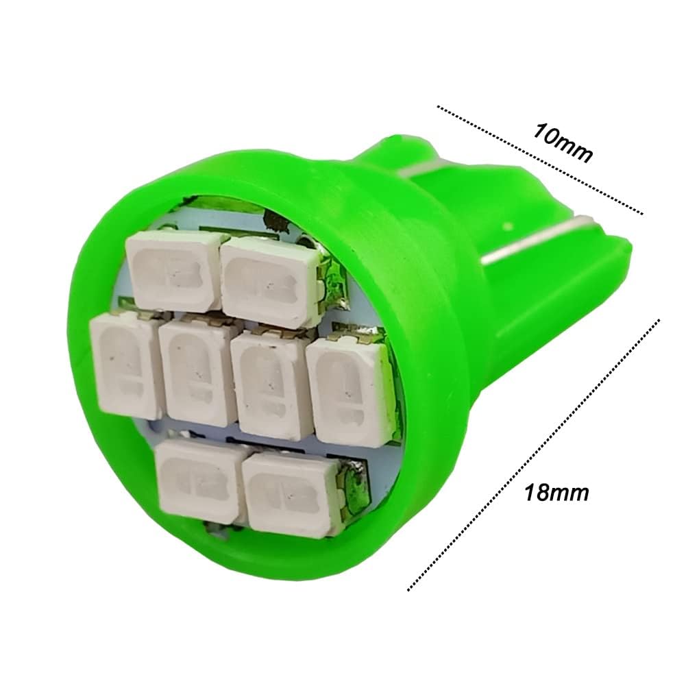 GLOFE Green T10 194 168 LED Instrument Panel Gauge Cluster