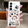 Casing For Itel City 100 / Itel C671L Phone Case Clear Soft TPU Silicone Back Cover Aesthetic Fashion Cute Cat Astronaut Cases