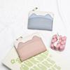 Fashionable Korean-style Women's Wallet  Multi-functional Mini Card Case  Small Student Thin Design  Cute Color-blocking Coin Purse